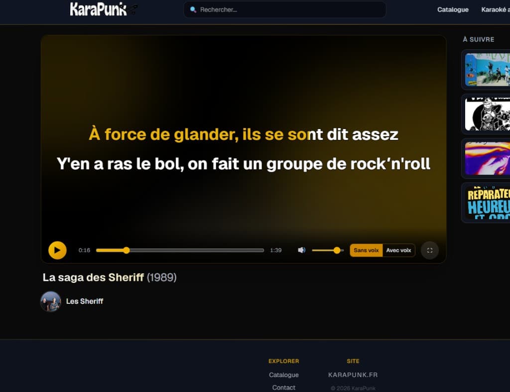 KaraPunk — lecteur karaoké